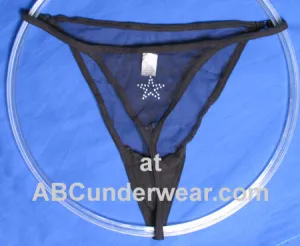 Women's Sheer Star 3 Pack G-Strings for a Sensual and Elegant Appeal