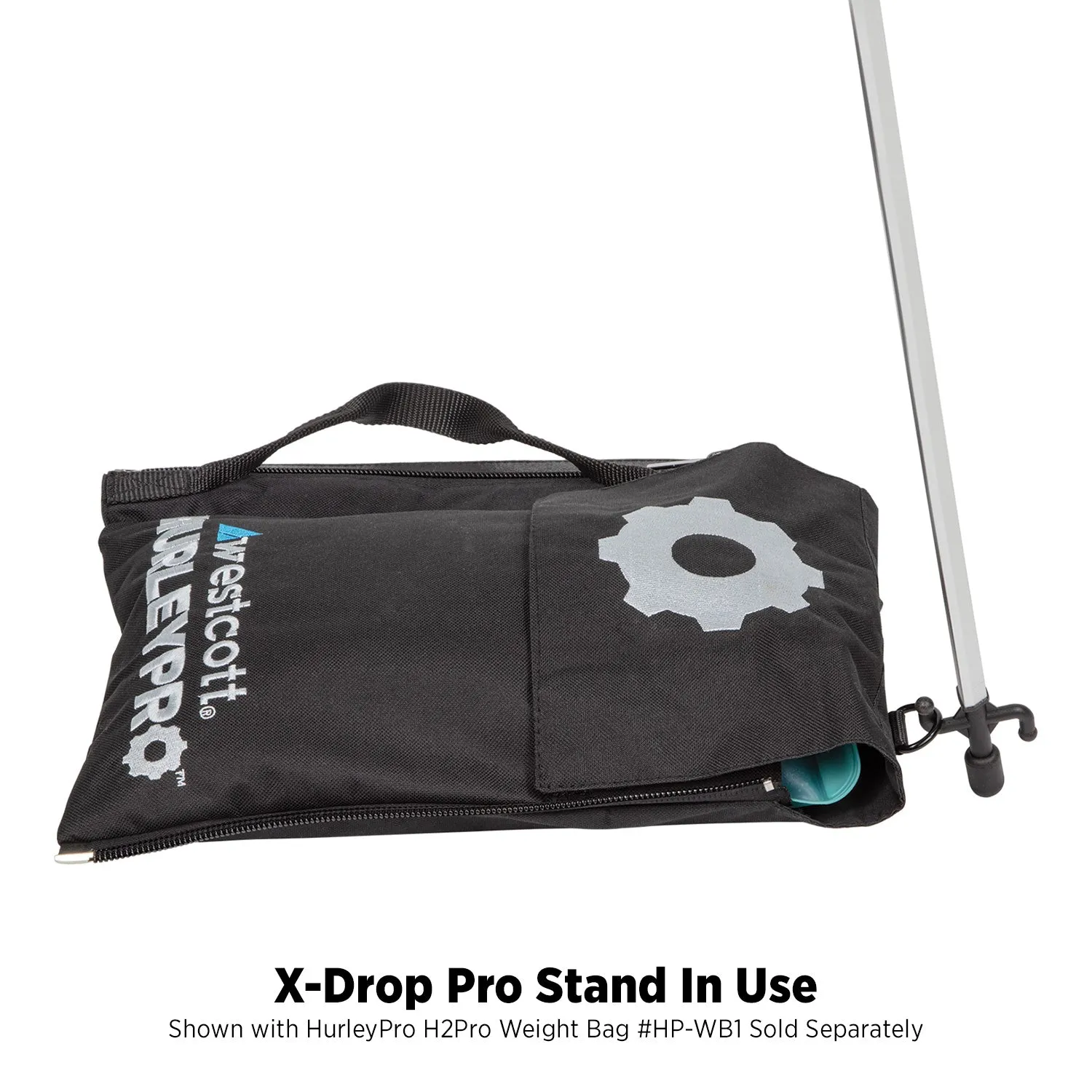 X-Drop Pro Wrinkle-Resistant Backdrop Kit - Rich Black (8' x 8')